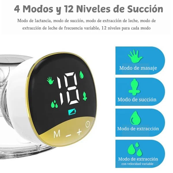 Extractor de Leche de manos libres My-373
