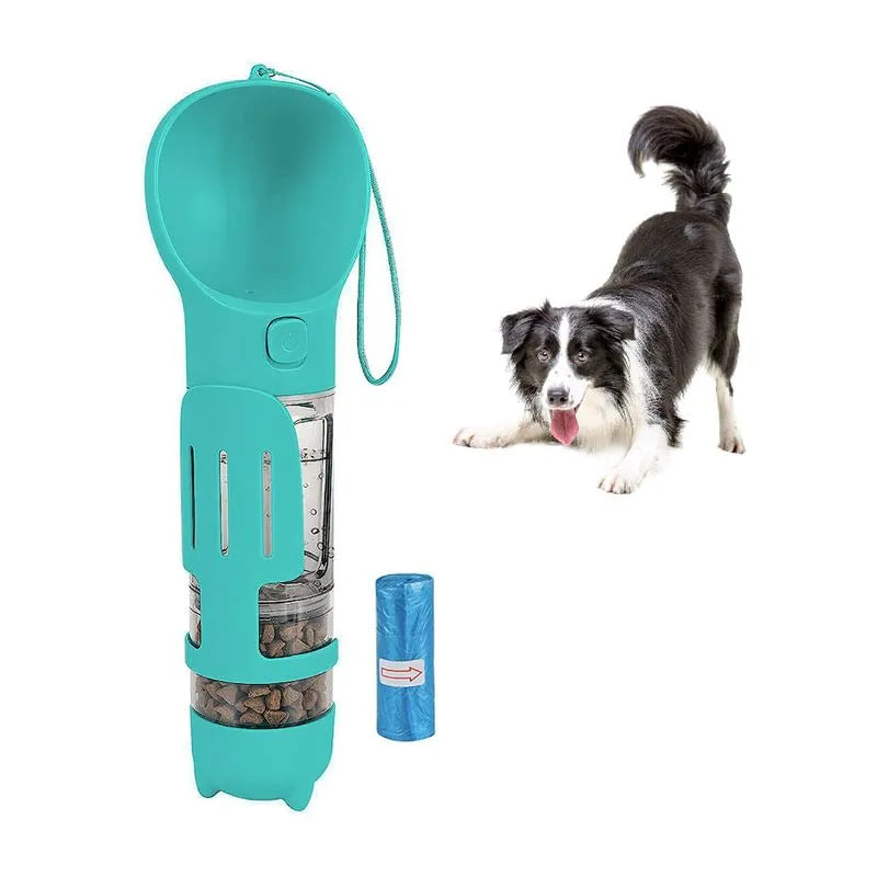 BOTELLA PORTATIL 4 EN 1 MULTIFUNCIONAL PARA MASCOTAS