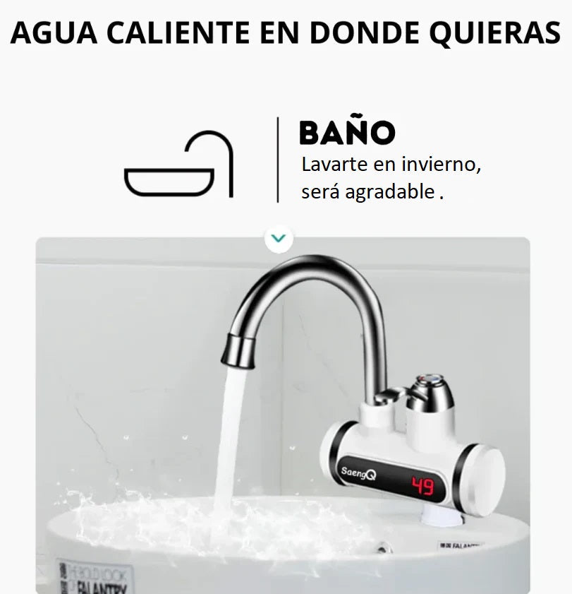 Grifo Eléctrico Calentador de agua