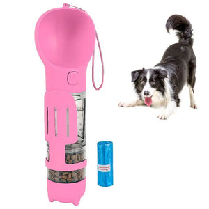 BOTELLA PORTATIL 4 EN 1 MULTIFUNCIONAL PARA MASCOTAS